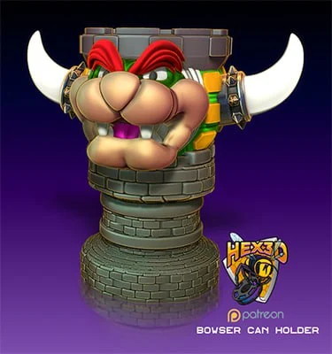Bowser Mug - Super Mario 3D printable STL model