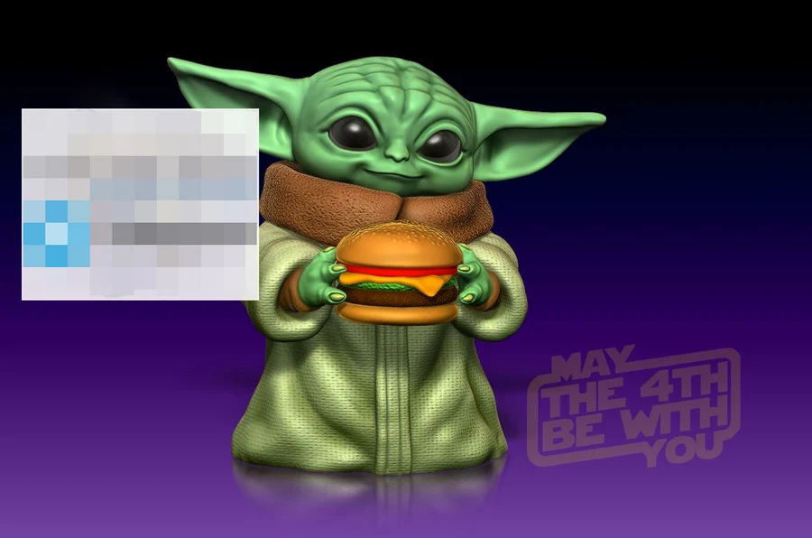 Grogu Burger Figure – Star Wars 3D printable STL model