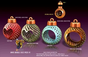 Xmas Bauble Pack 3D printable STL model