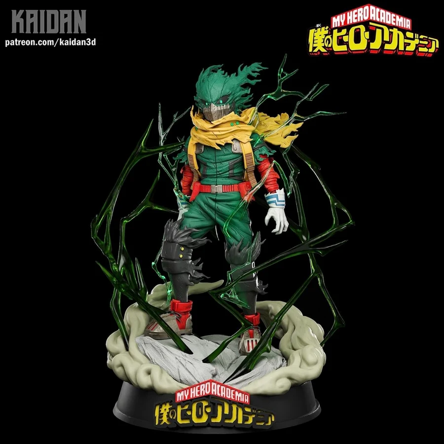 Dark Deku - My Hero Academia STL render Dark Deku - My Hero Academia 3D printable STL model