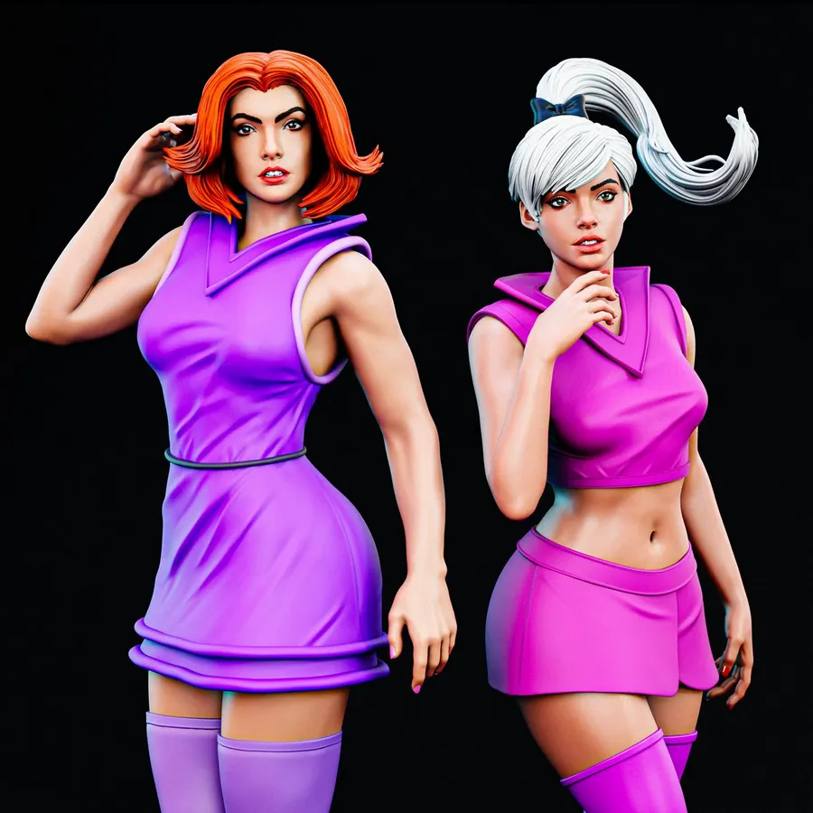 Jane Jetson & Judy Jetson – The Jetsons 3D printable STL model