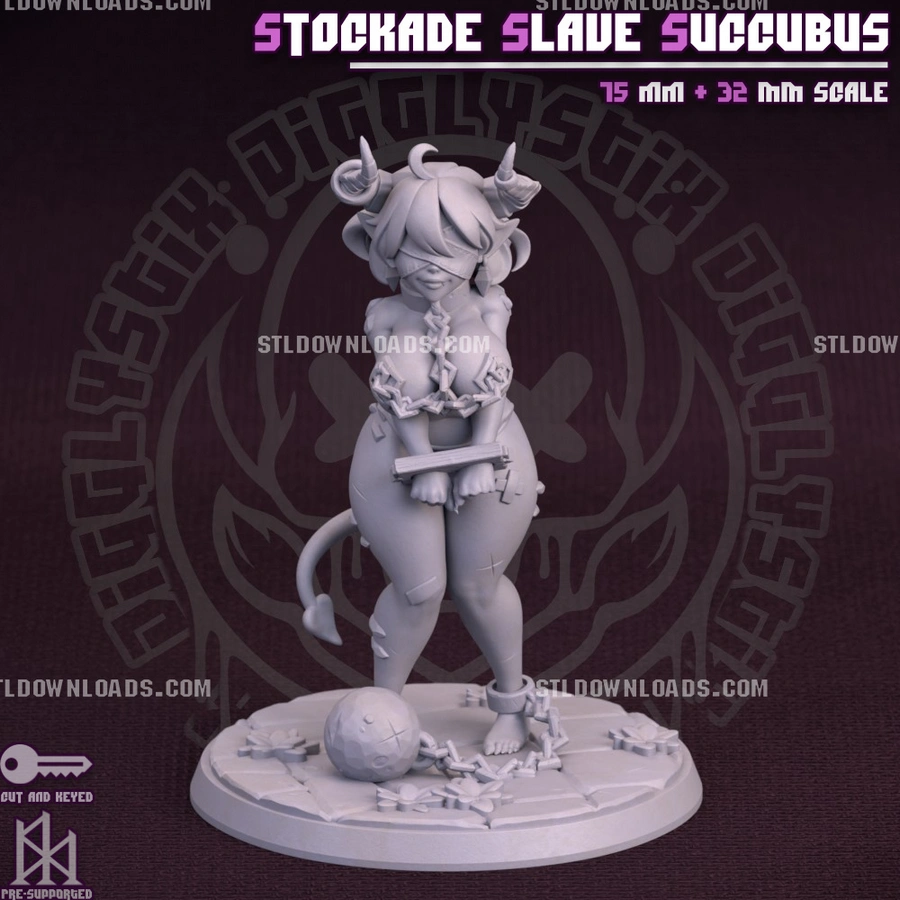 Stockade Slave Succubus Extra 3D printable STL model
