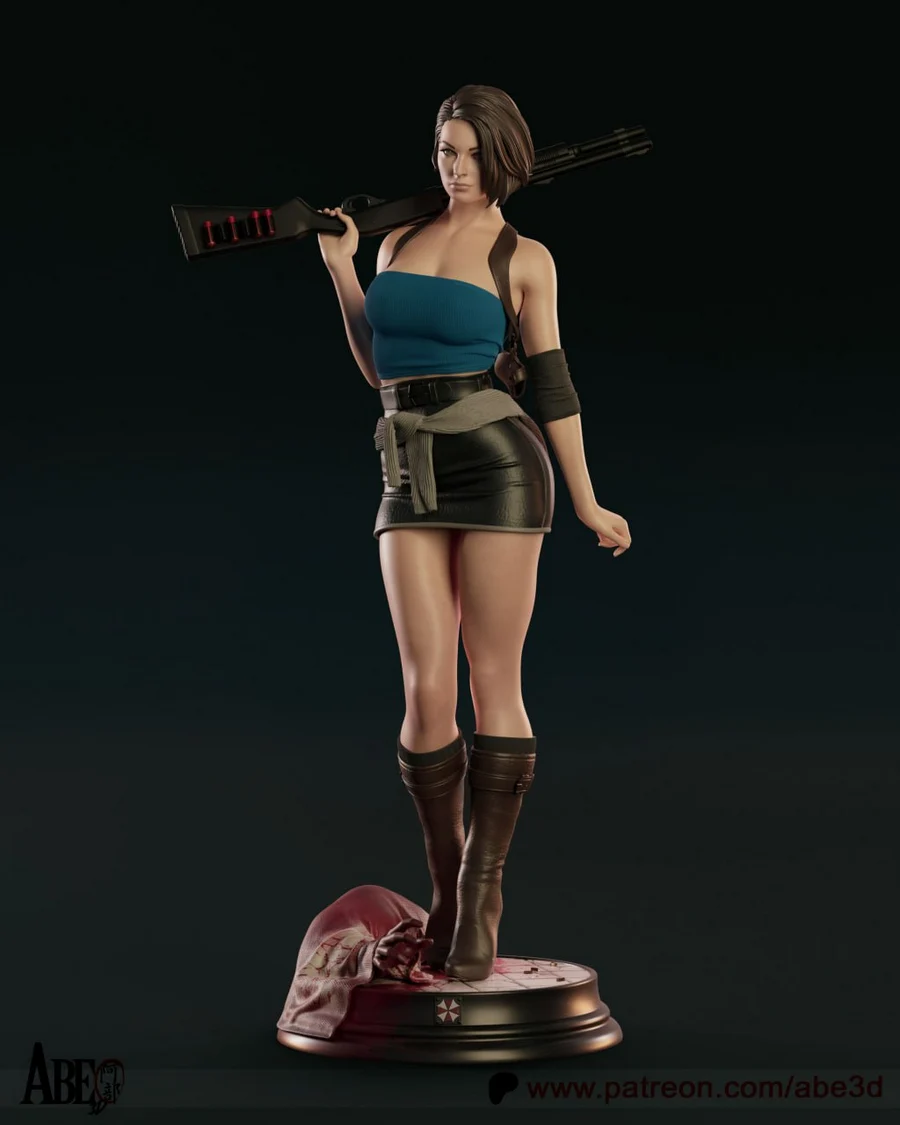 Jill Valentine - Resident Evil 3D printable STL model