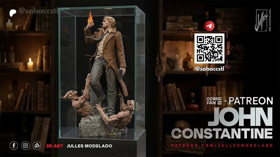 John Constantine – DC Comics 3D printable STL model