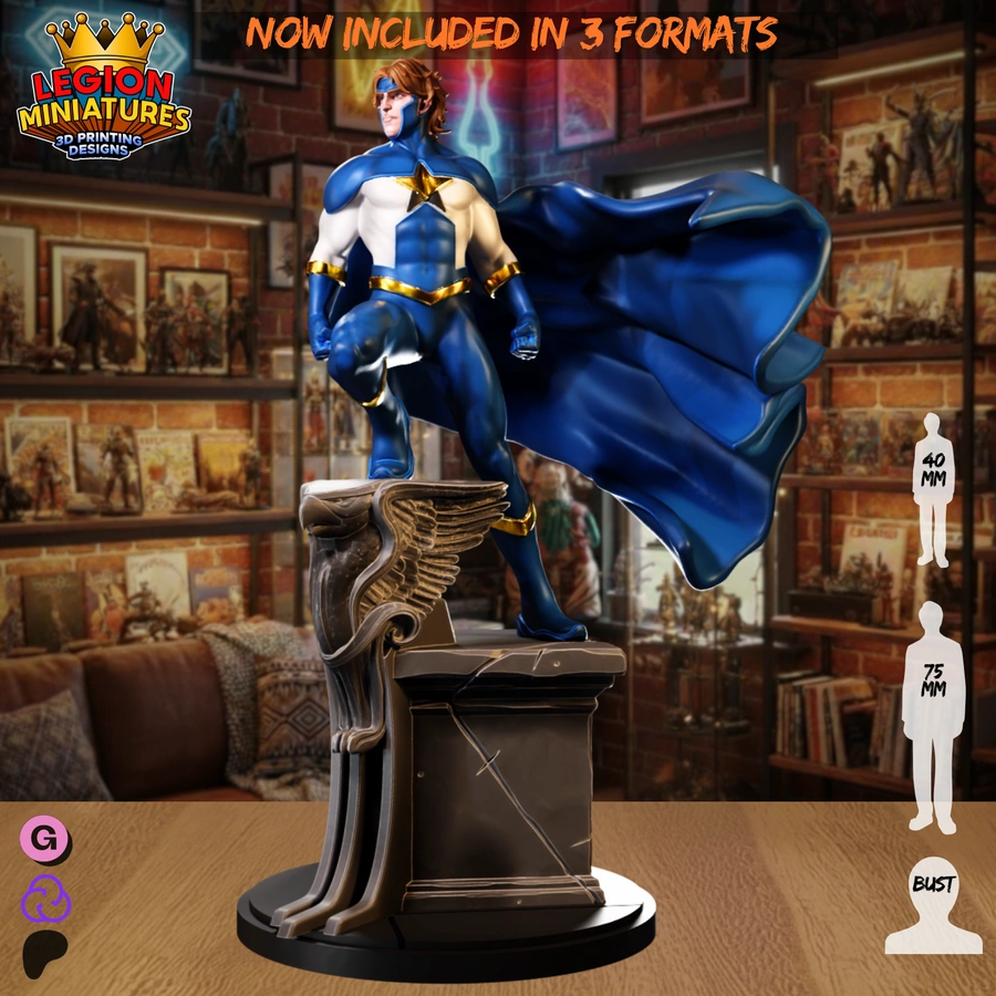 Justice Hero Figure – DC Comics 3D printable STL model