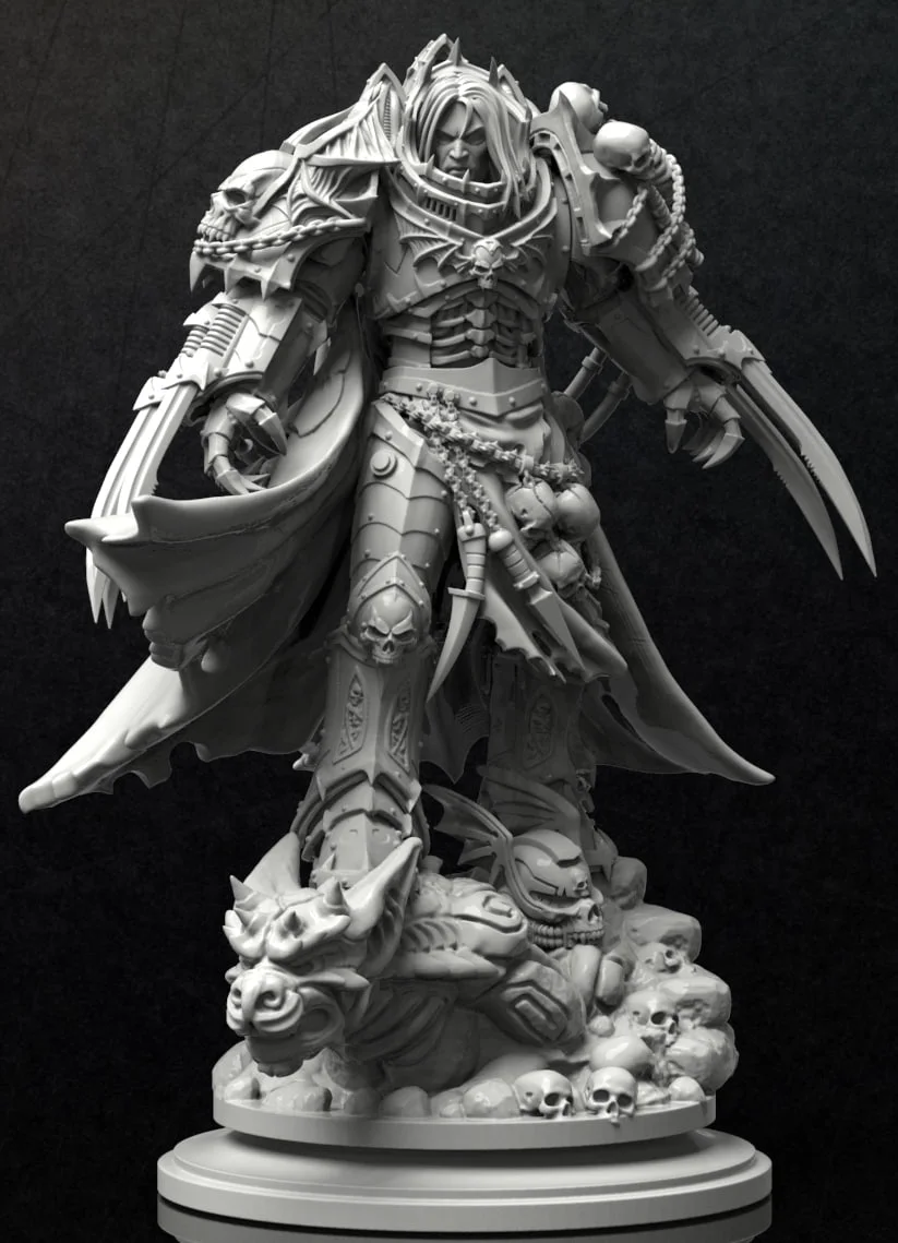 Konrad Curze - Warhammer 40K STL render Konrad Curze - Warhammer 40K 3D printable STL model