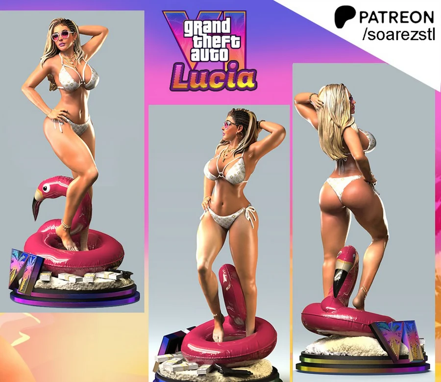 Lucia - Grand Theft Auto VI 3D printable STL model