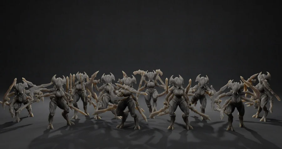 Hive Warrior – Sci-Fi 3D printable STL model