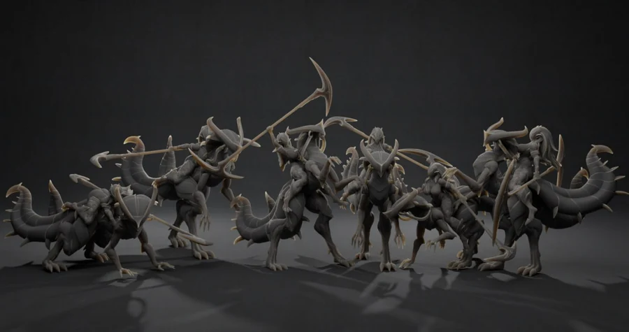 Lusmon Riders STL render Lusmon Riders 3D printable STL model