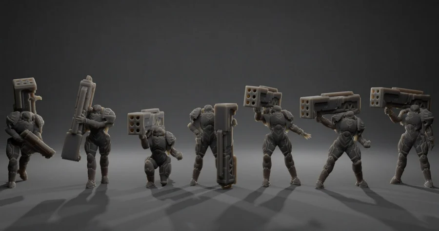 Saints Tactical Rocketeer – Sci-Fi 3D printable STL model