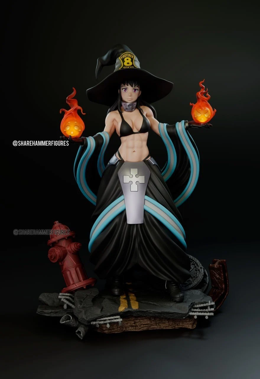 Maki – Jujutsu Kaisen STL render Maki – Jujutsu Kaisen 3D printable STL model