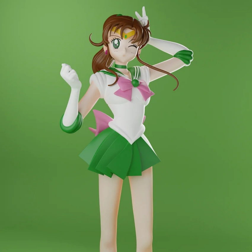 Makoto Kino Sailor Jupiter – Sailor Moon 3D printable STL model