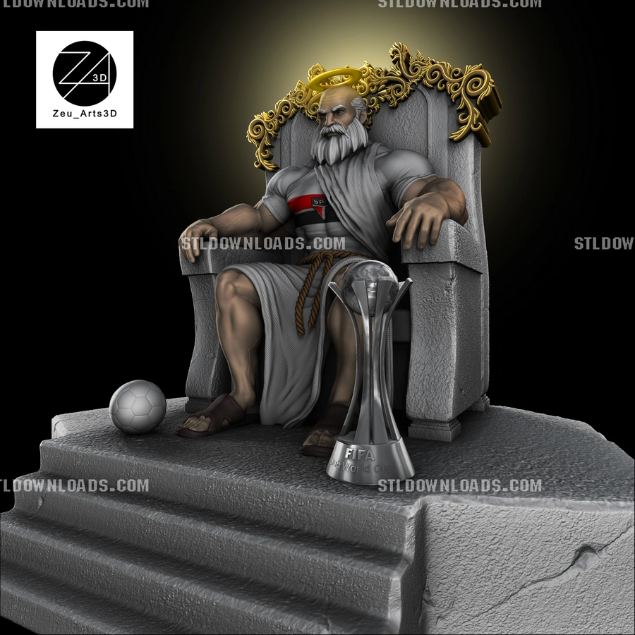 São Paulo Rei Mascot 3D printable STL model