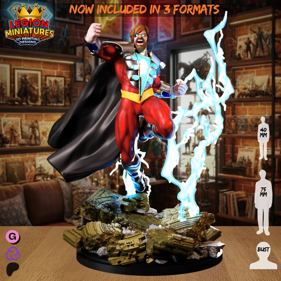 Mazahs Dark Warrior – Fantasy 3D printable STL model