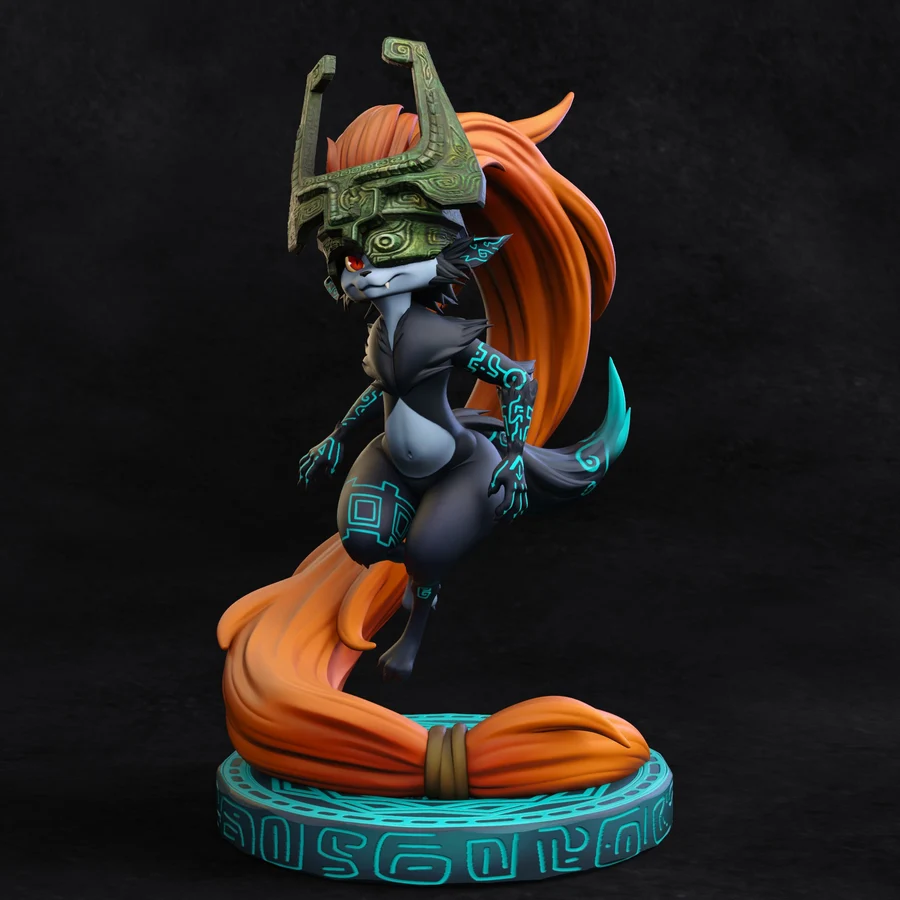 Midna Wolf - The Legend of Zelda 3D printable STL model
