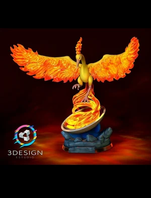 Moltres Diorama – Pokémon 3D printable STL model