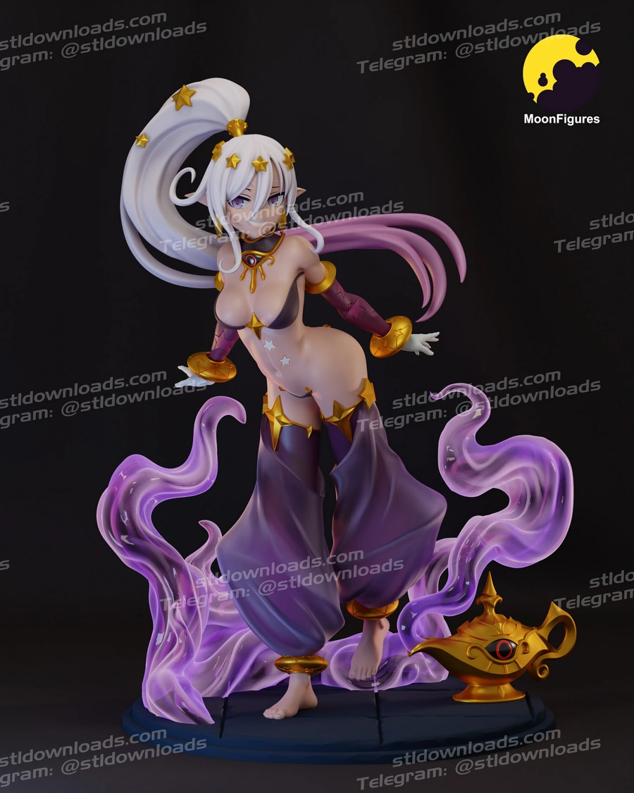 Genie Monster Girl – Fantasy 3D printable STL model