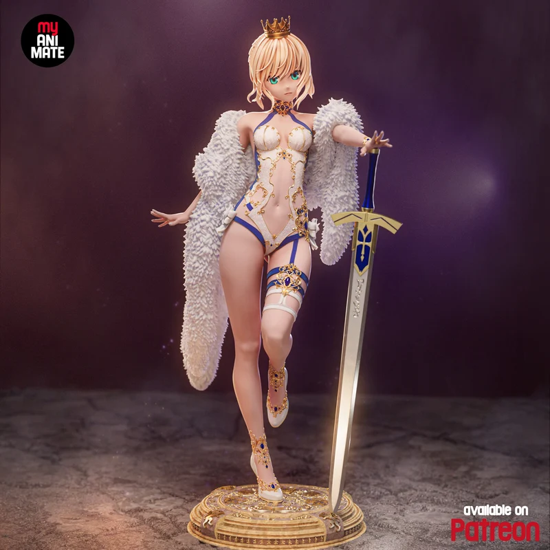 Saber Ecchi Version (Fate Series) STL model for 3D printing