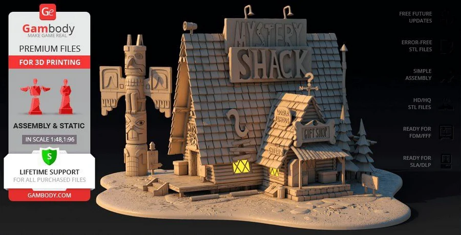Mystery Shack – Gravity Falls 3D printable STL model