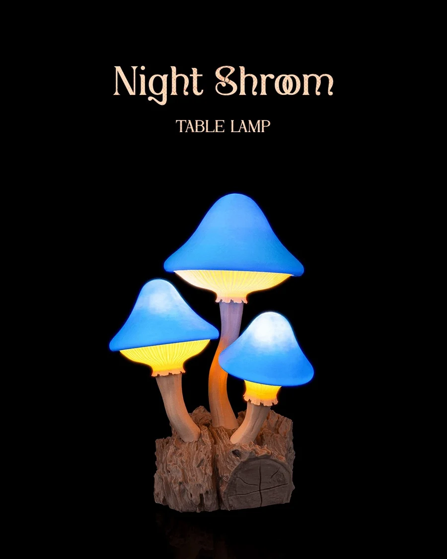 Night Shroom Table Lamp 3D printable STL model