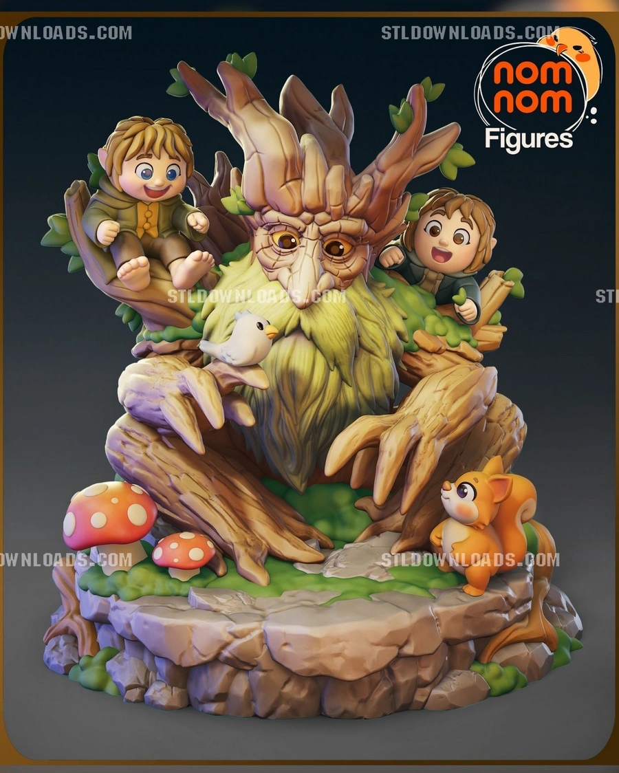 Treebeard – The Lord of the Rings 3D printable STL model