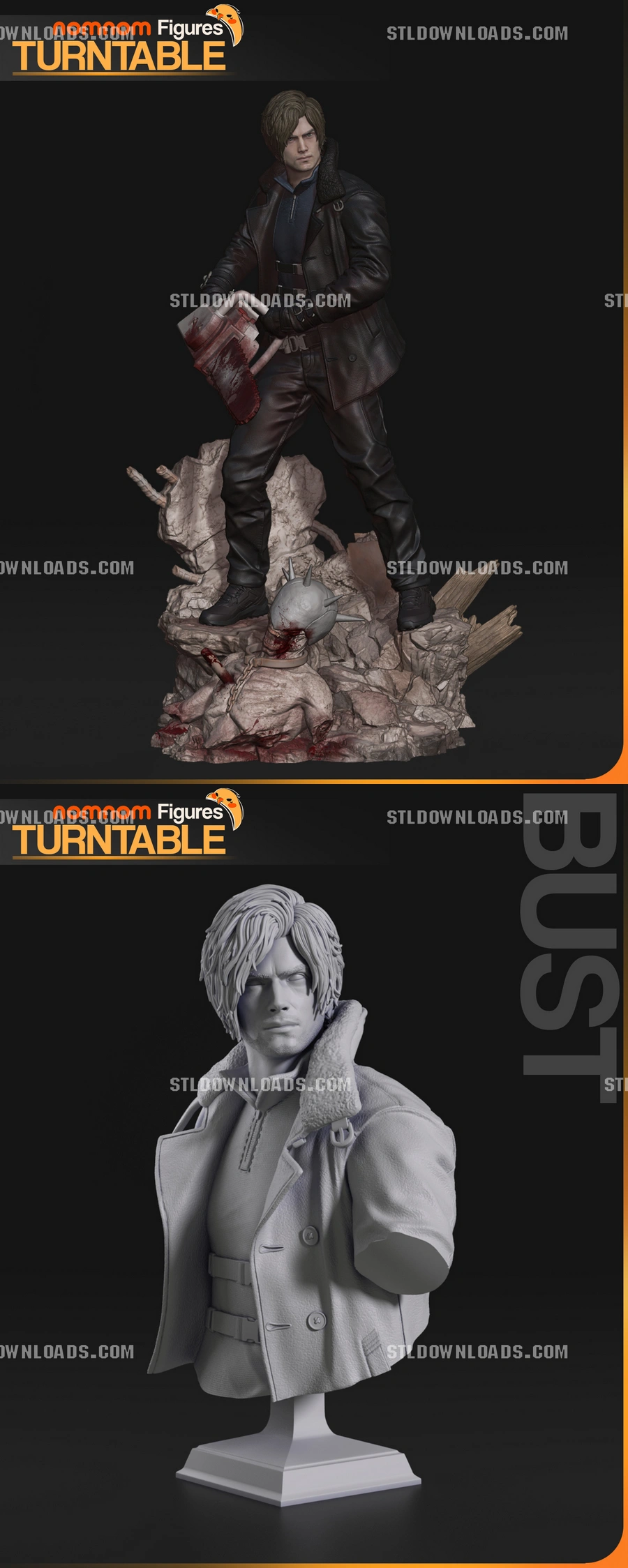Leon S. Kennedy – Resident Evil 3D printable STL model