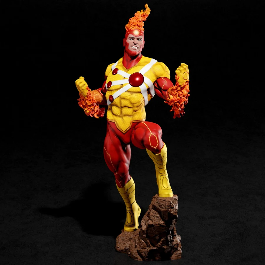 Nuclear - DC Comics STL render Nuclear - DC Comics 3D printable STL model
