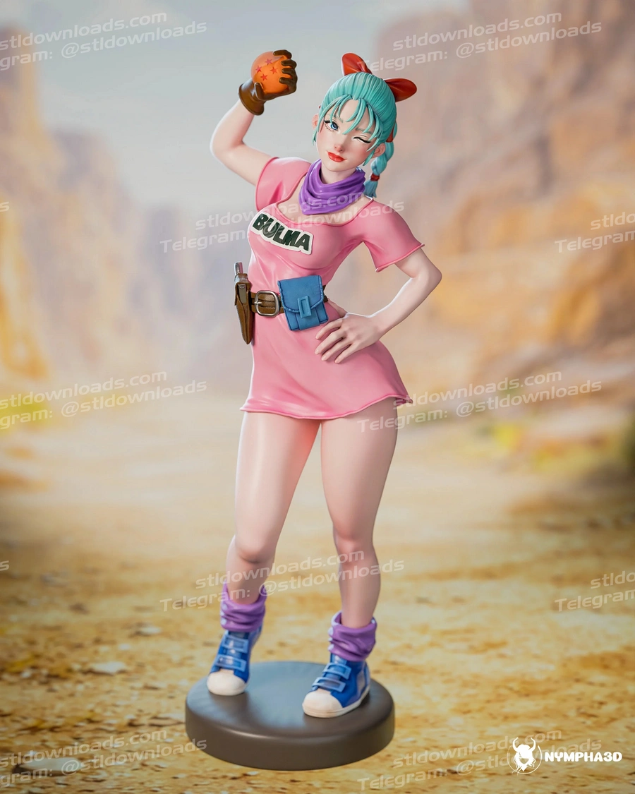 Bulma Capsule Scientist – Dragon Ball 3D printable STL model