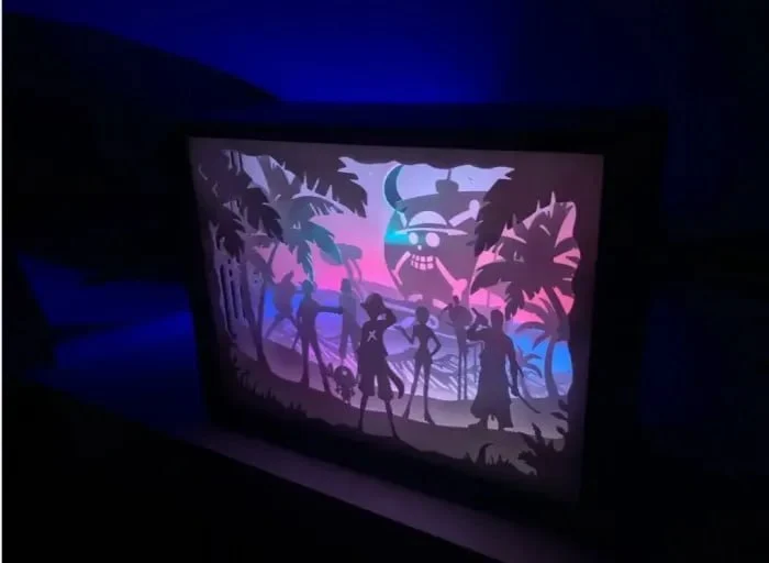One Piece Lightbox 3D printable STL model