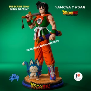Yamcha and Puar - Dragon Ball 3D printable STL model