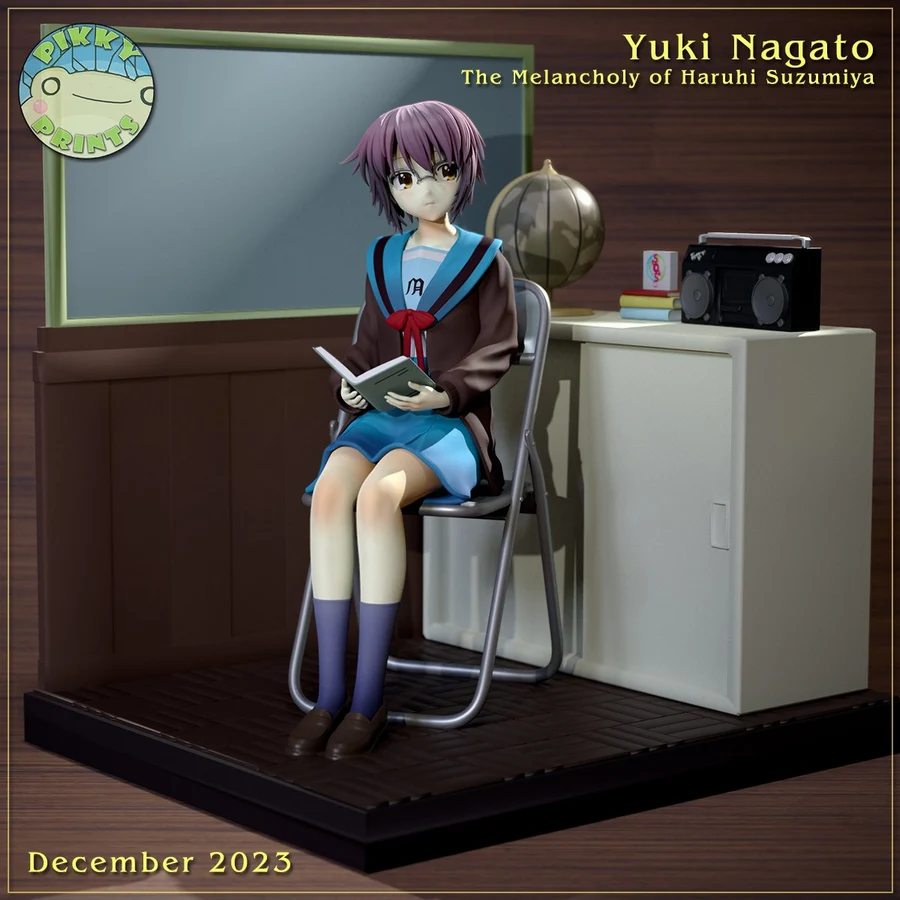 Yuki Nagato - Haruhi Suzumiya 3D printable STL model