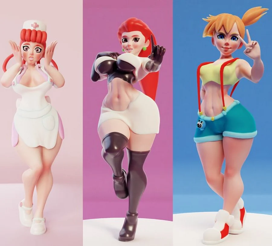 Pokemon Grill Collection – Pokemon 3D printable STL model