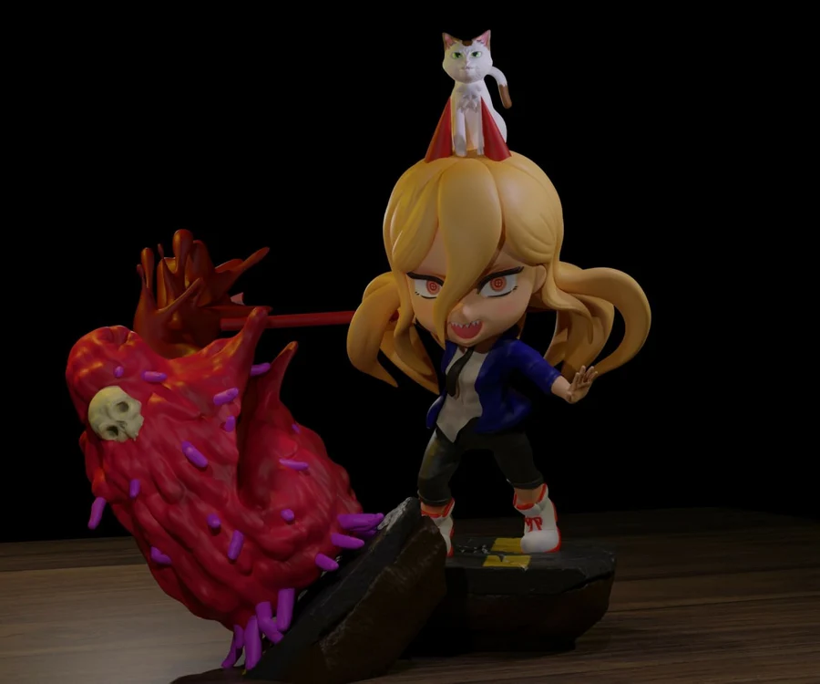 Power Chibi – Chainsaw Man 3D printable STL model