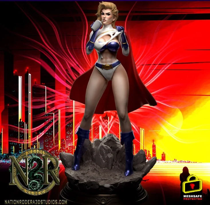Power Girl Extra – DC Comics 3D printable STL model