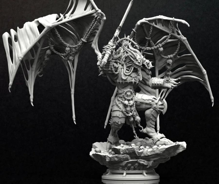Angron Blood Daemon - Warhammer 40K 3D printable STL model