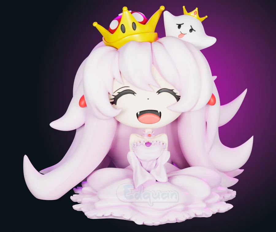 Princess King Boo - Super Mario 3D printable STL model