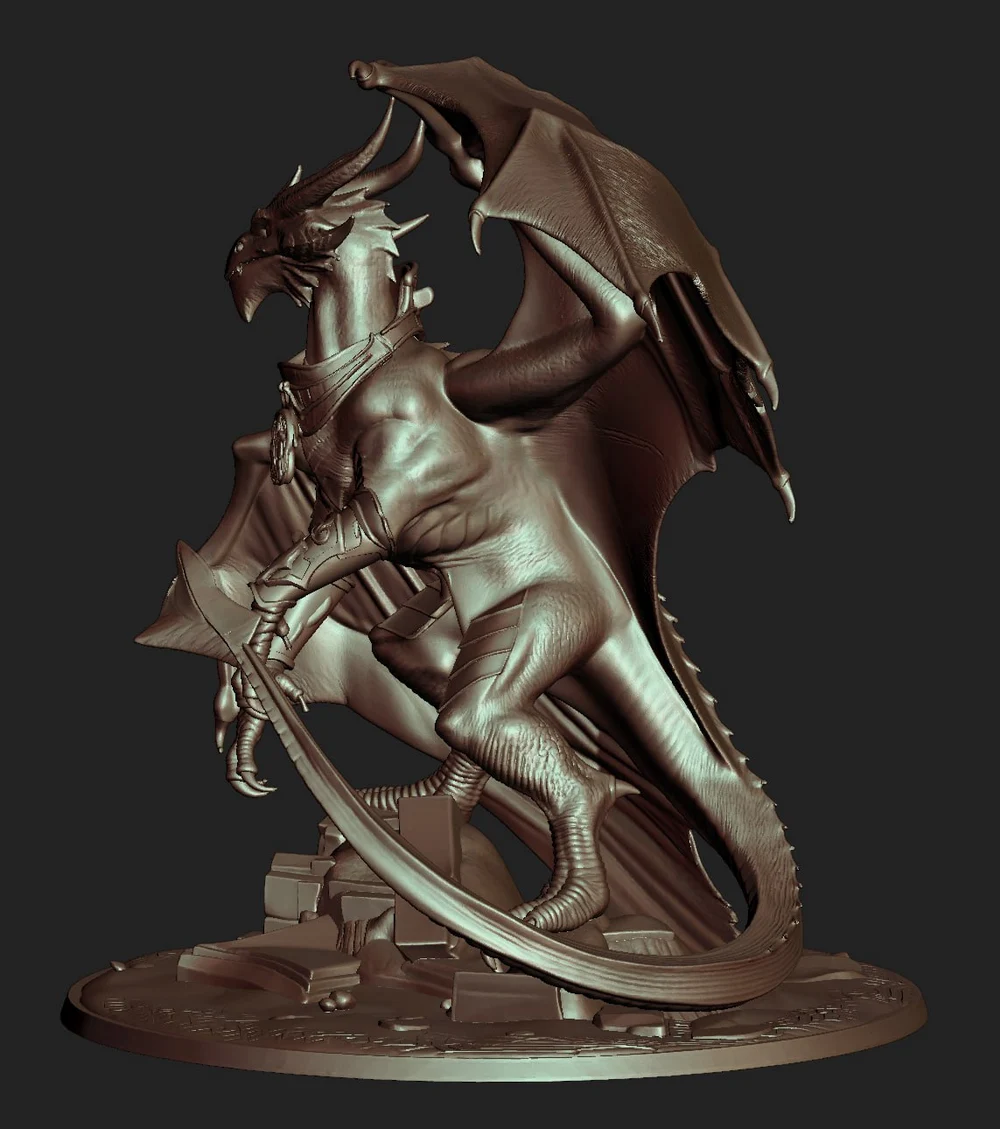 Krondys Dragon (Warhammer) STL model for 3D printing