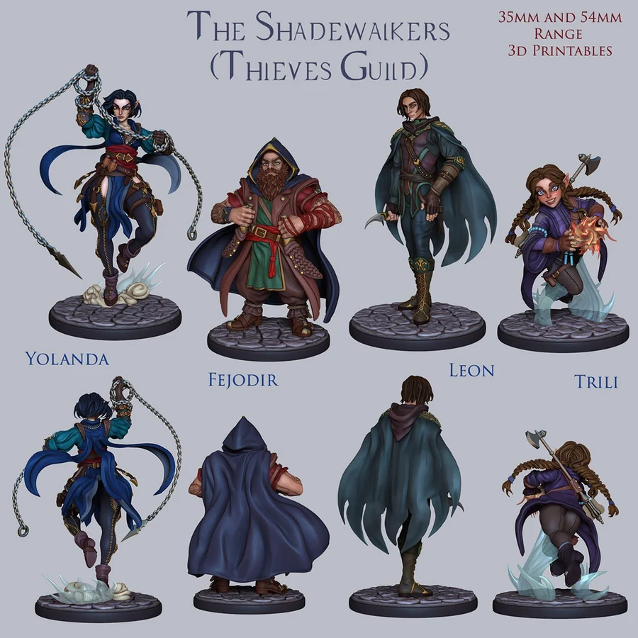 Raw Miniatures Set 3D printable STL model