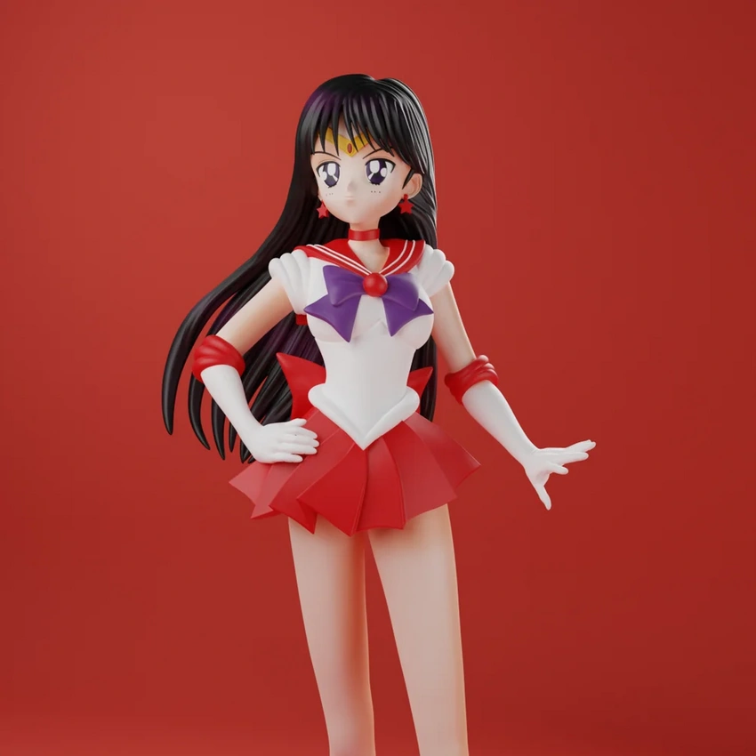 Rei Hino Sailor Mars – Sailor Moon 3D printable STL model