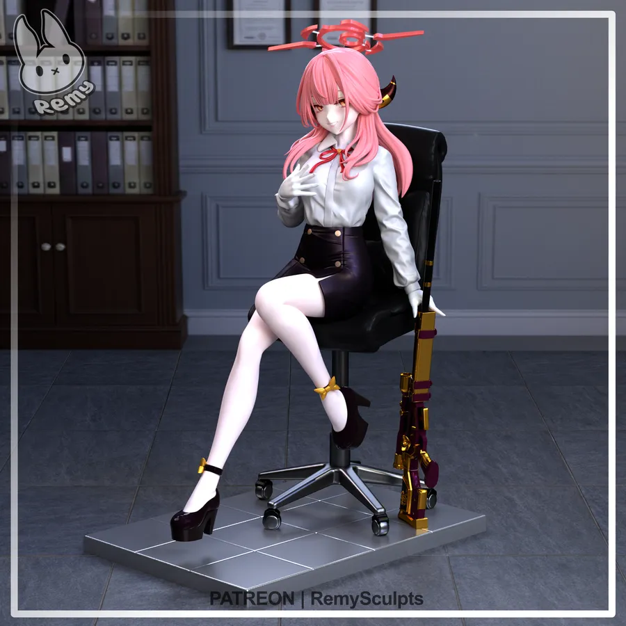 Rikuhachima Aru – Blue Archive 3D printable STL model