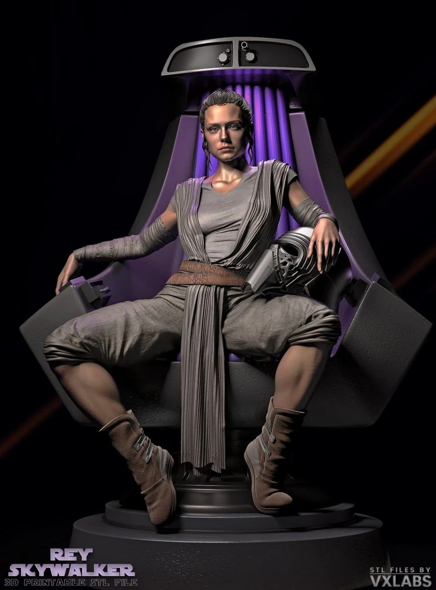 Rey Skywalker – Star Wars 3D printable STL model