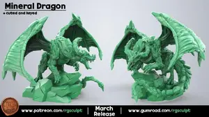 Dragonborns – Dungeons & Dragons STL render Dragonborns – Dungeons & Dragons 3D printable STL model