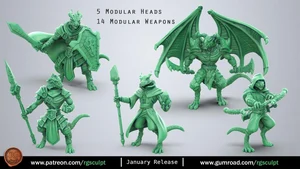 Dragonborns – Dungeons & Dragons 3D printable STL model
