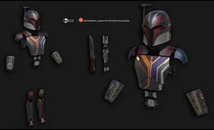 Sabine Wren Armor – Star Wars 3D printable STL model