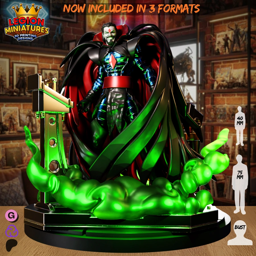 Mister Sinister Mutant – Marvel STL render Mister Sinister Mutant – Marvel 3D printable STL model