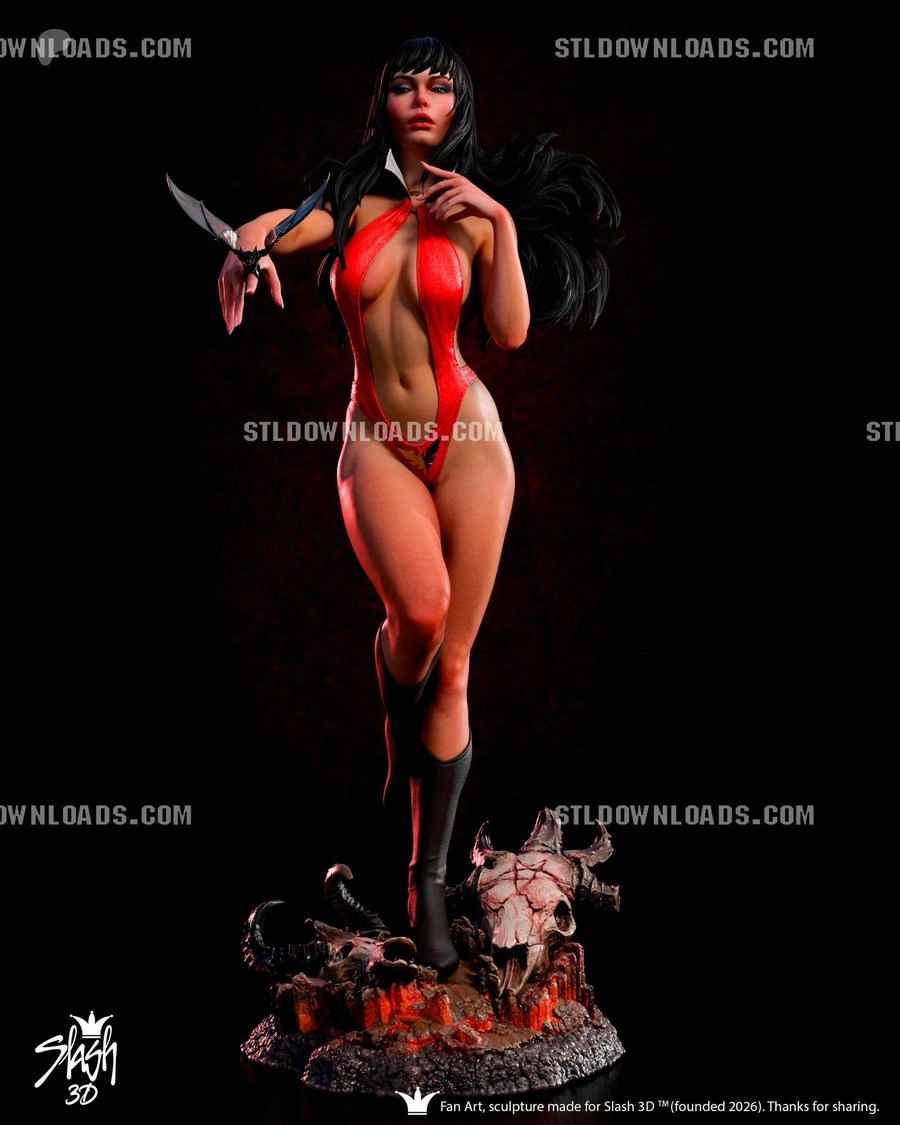 Vampirella – Vampirella STL render Vampirella – Vampirella 3D printable STL model