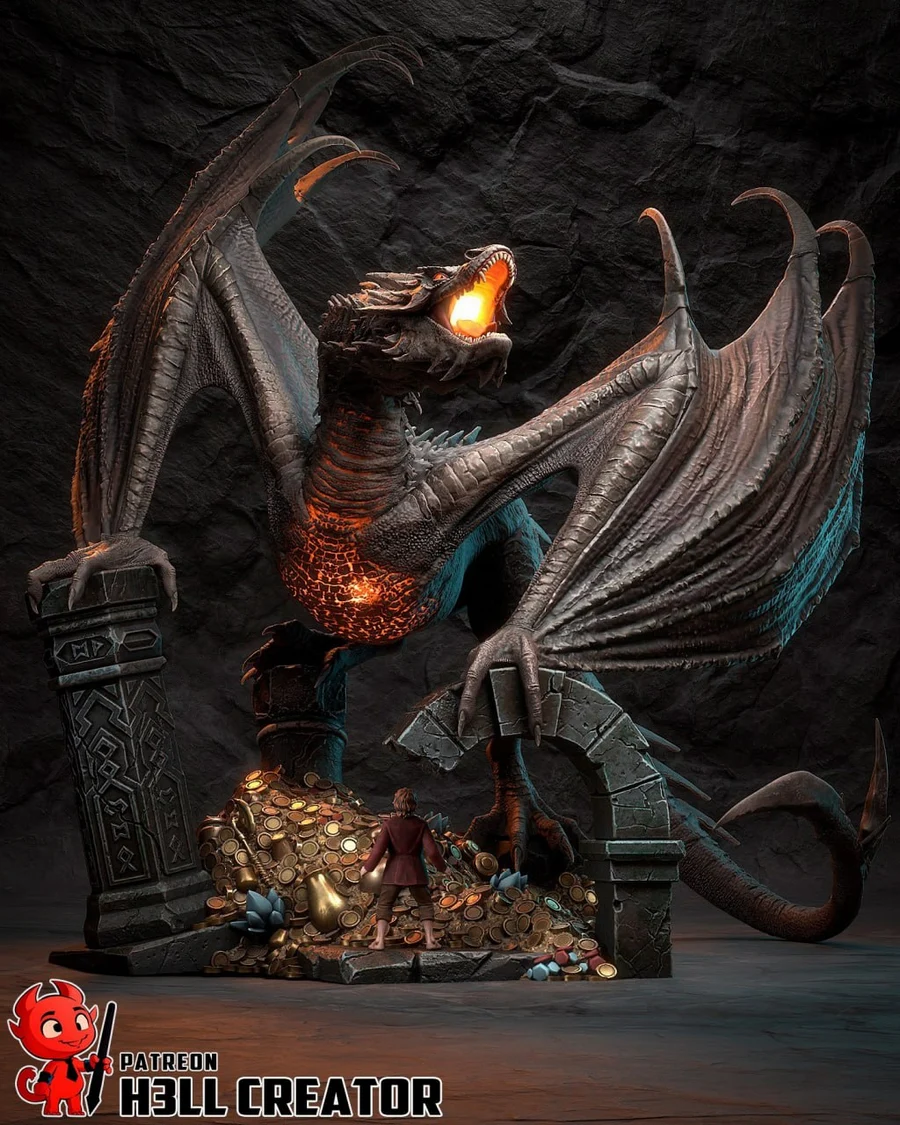 Smaug – The Hobbit 3D printable STL model