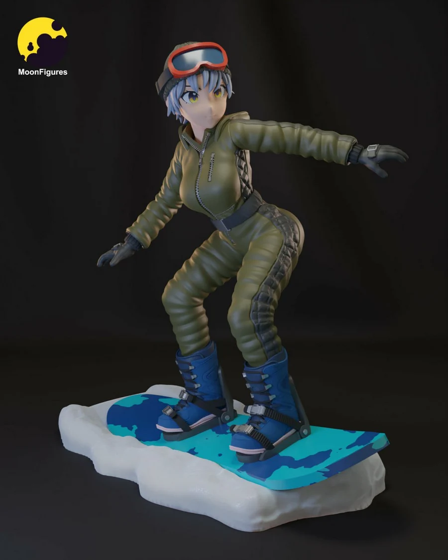 Snowboard Girl – Original Character 3D printable STL model
