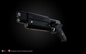 Gun 3D printable STL model
