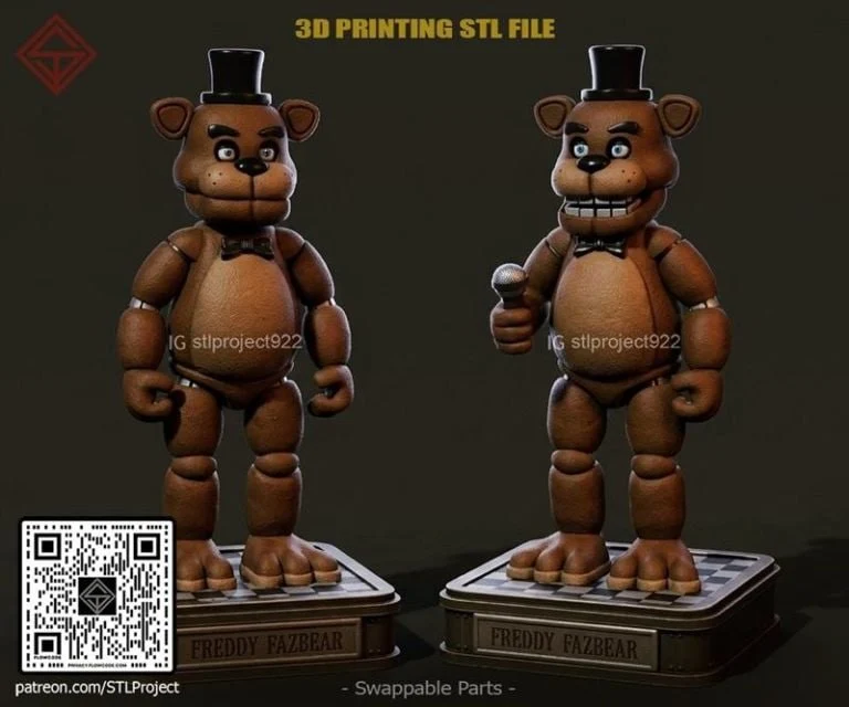 Fredy STL render Fredy 3D printable STL model